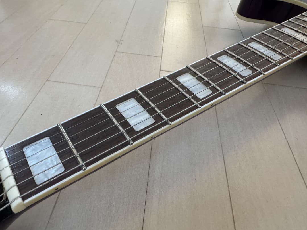 grote 335タイプ セミアコ ギター　パープル