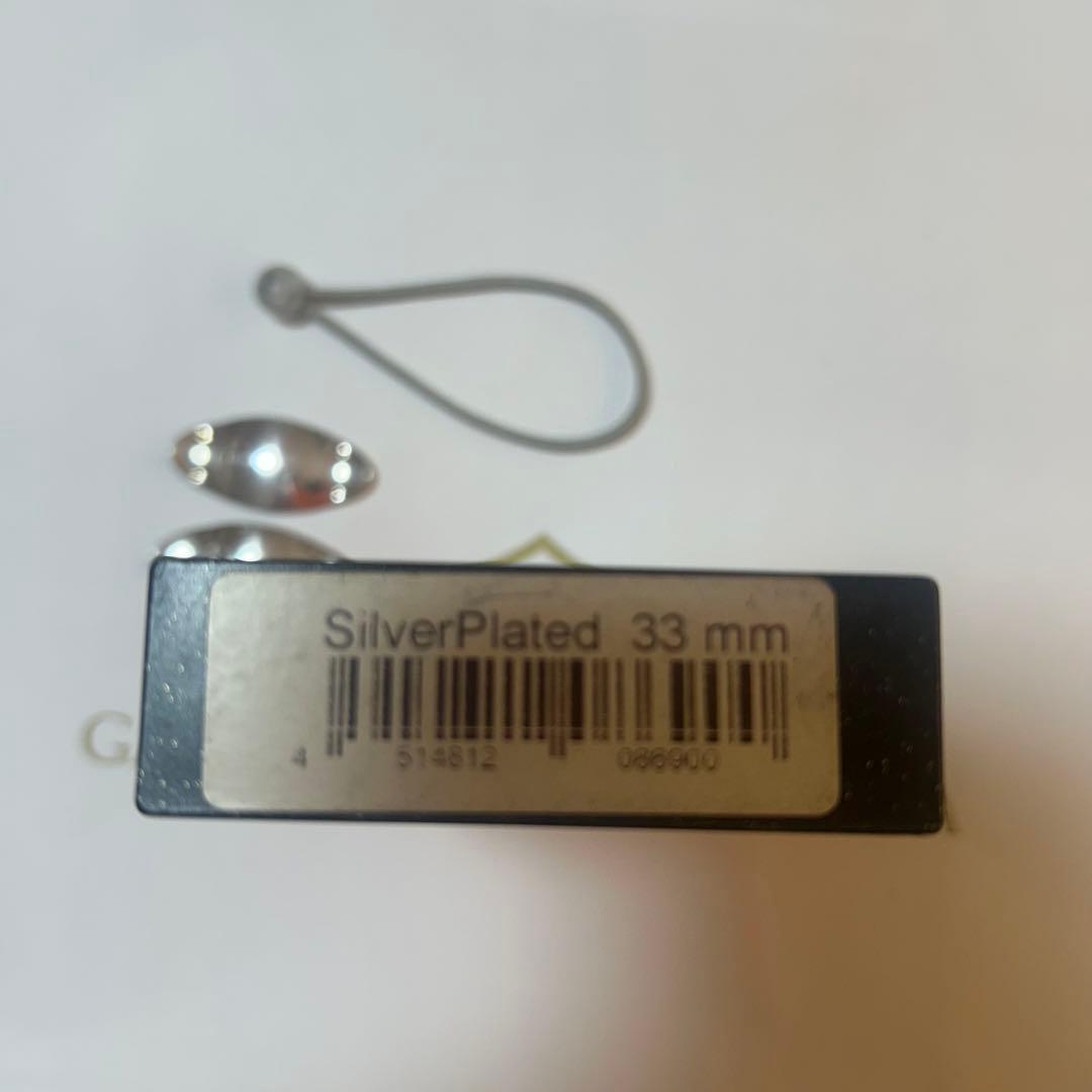 リーフレック　33mm シルバープレート　フルート　ゴム付き