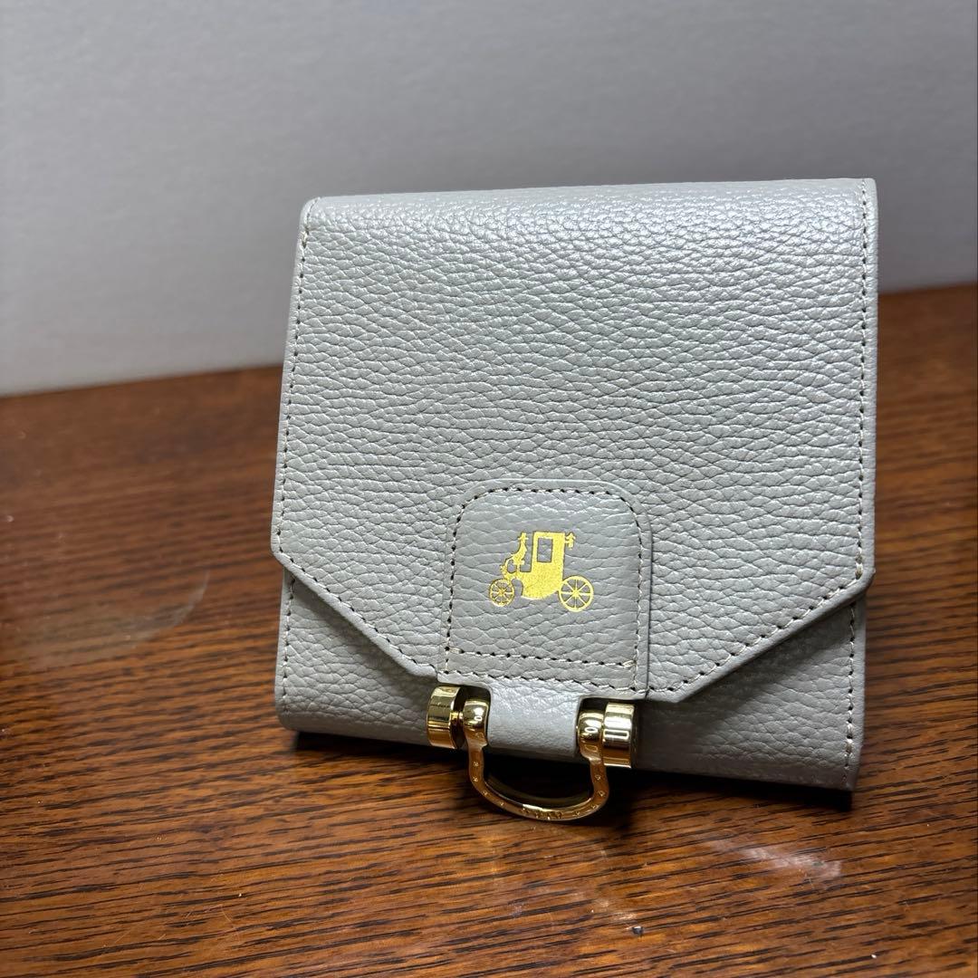 ATAO アタオ ロトロ 二つ折り財布 グレージュ