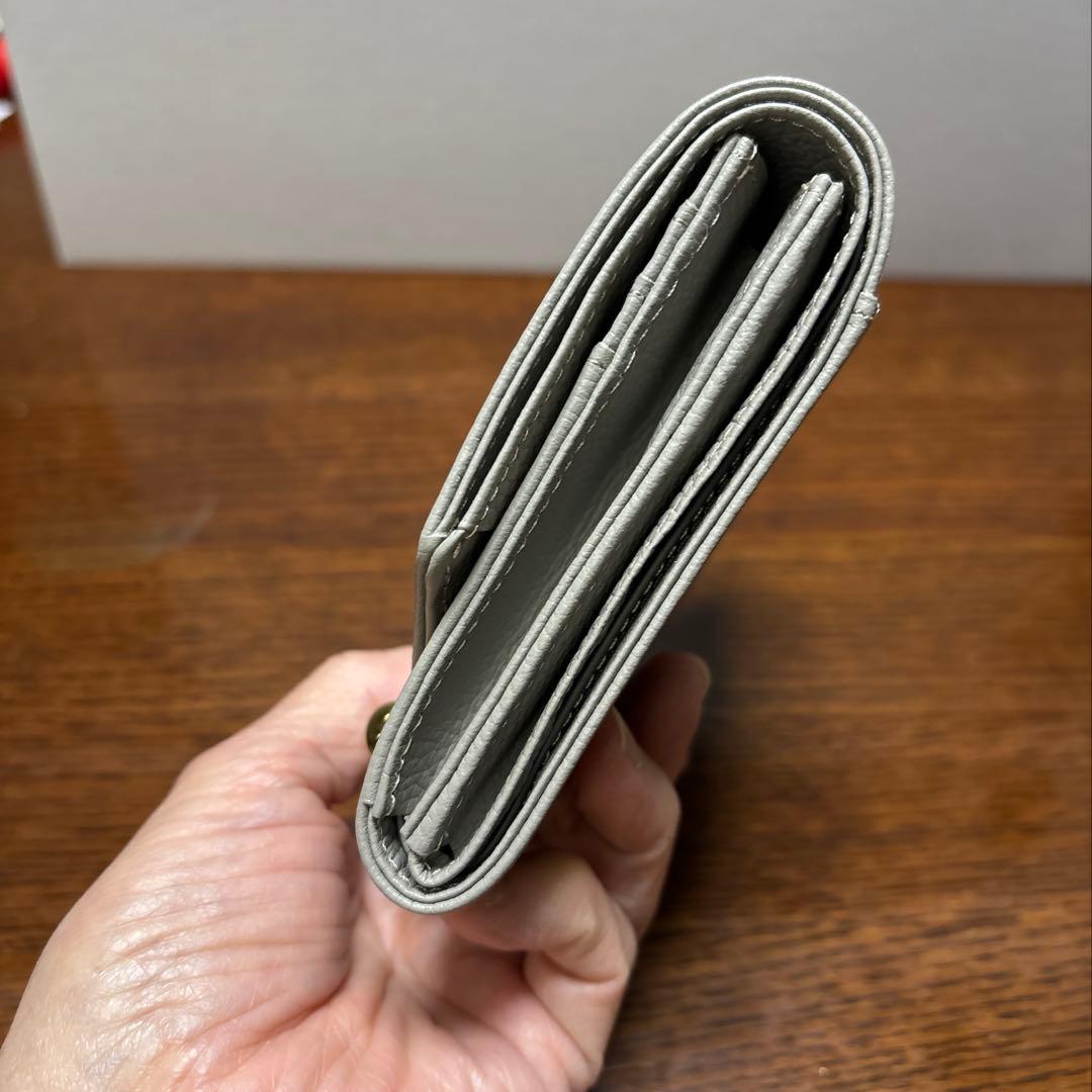 ATAO アタオ ロトロ 二つ折り財布 グレージュ