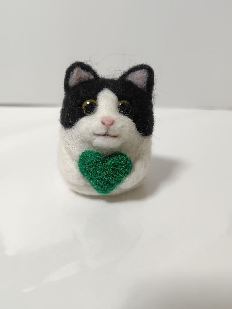 桜　羊毛フェルト　猫ちゃん