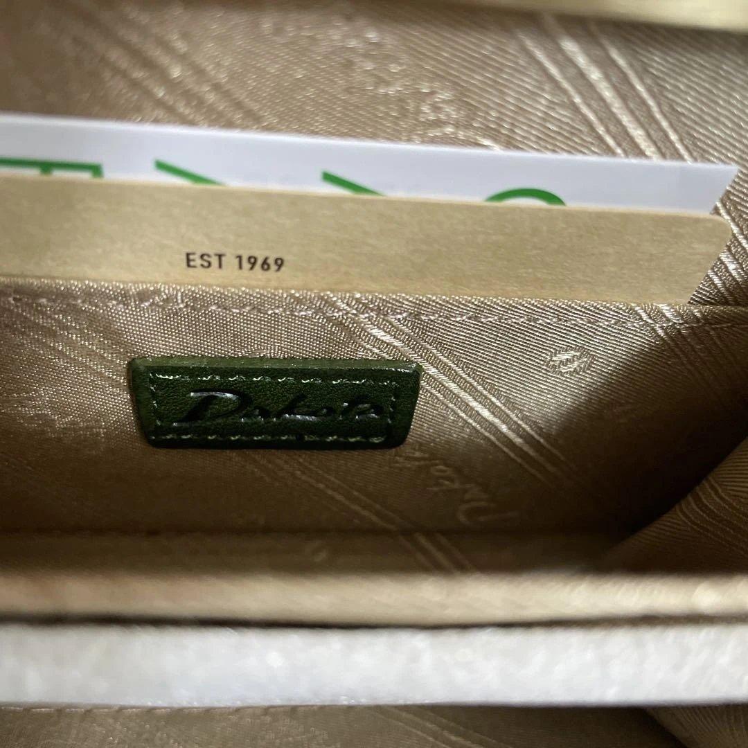 新品未使用　箱付き　Dakota二つ折りがま口財布　ラルゴ　グリーン