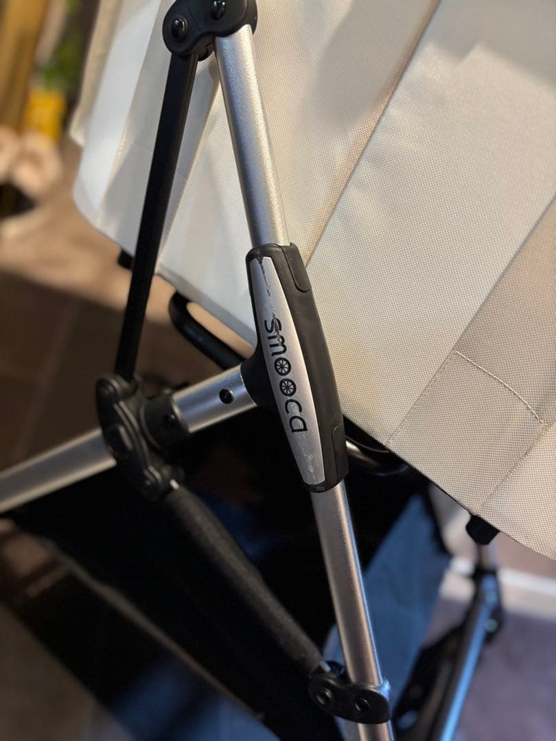 smooca ペットカート 折りたたみ式 ホワイトくまさんクッション付き