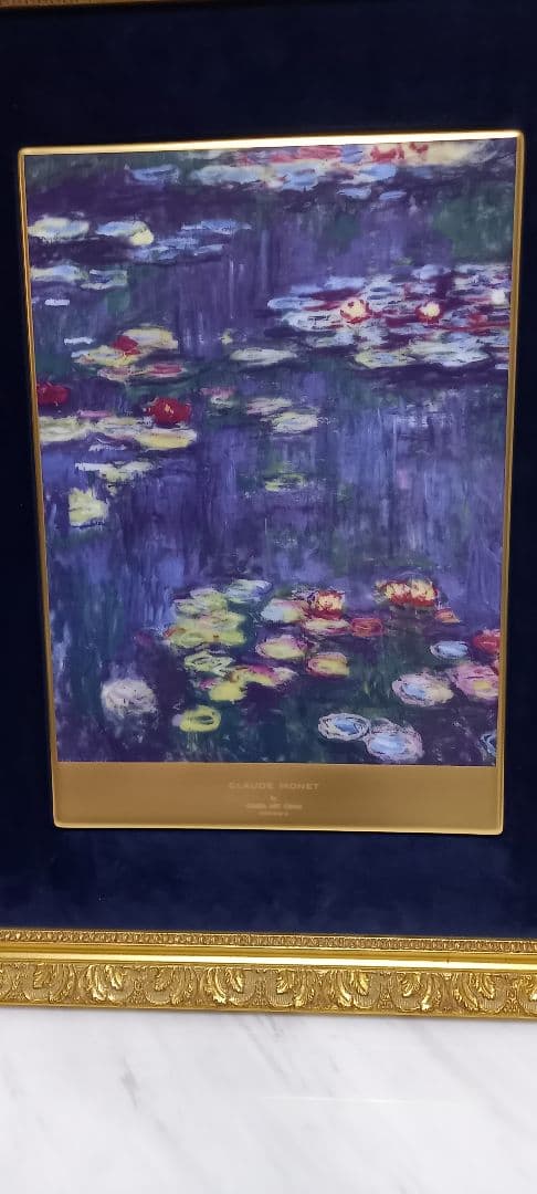 【新品&未使用】大倉陶園　陶板画　限定品　クロード・モネ作 アートウォール 睡蓮