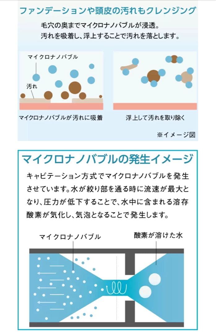 マイクロナノバブル浄水シャワーヘッド　ピュアストリーム　ゼンケン