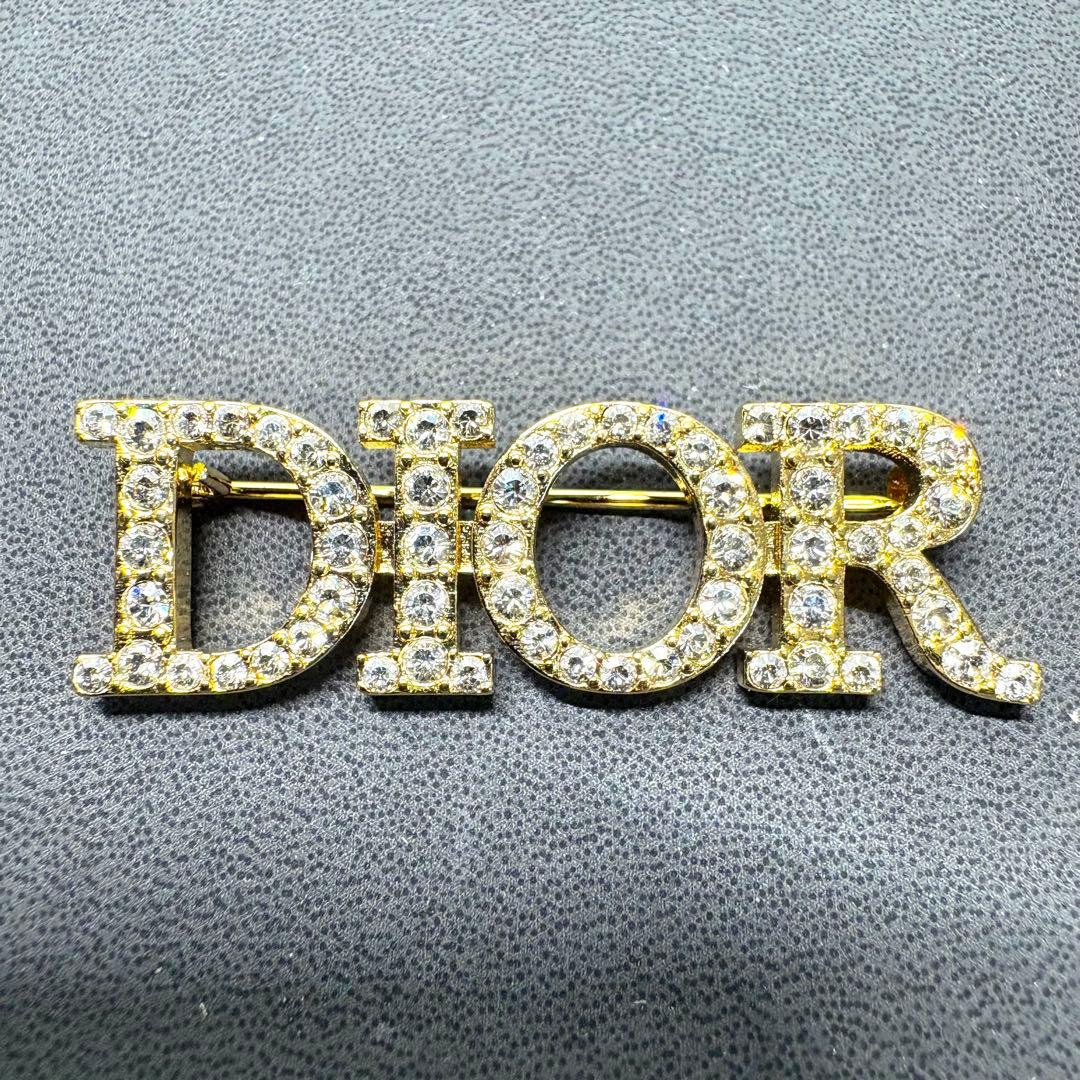 未使用保管品✨ディオール ブローチ レボリューション ラインストーン ゴールド