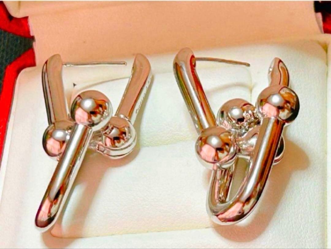 ✨BIG✨ハイクオリティ　ピンクゴールド　ハードウェア　ピアス　最大約43mm