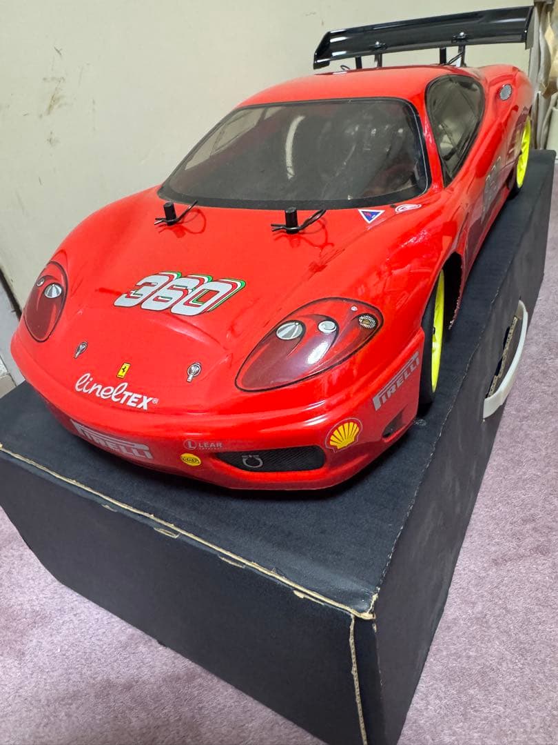 [組立塗装済未走行]タミヤ1/10RCボディ　フェラーリ360モデナ