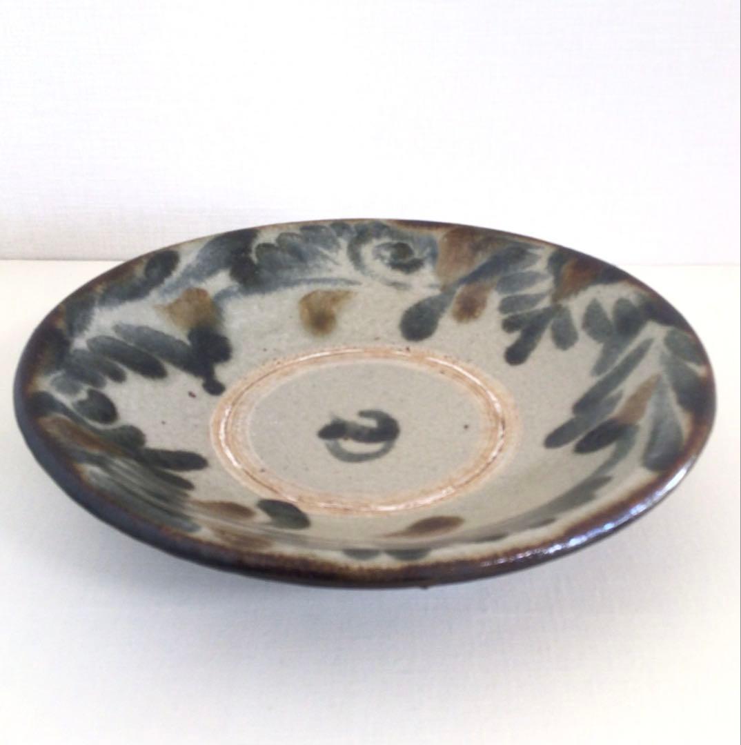 新品 菅原謙 10寸皿 やちむん 大皿料理 定価28000 フルーツ皿 工芸品