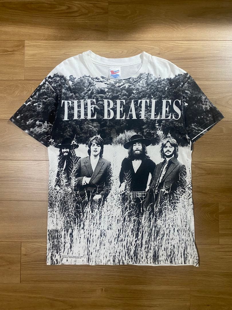 90’s THE BEATLES ALLOVER PRINTED tee バンT