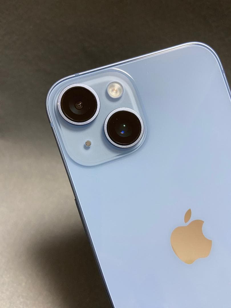 美品　Appleストア版　SIMフリー　iPhone14 256GB ブルー色