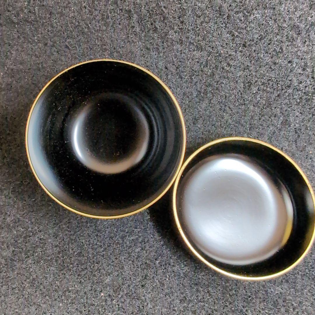 赤色花模様木製棗