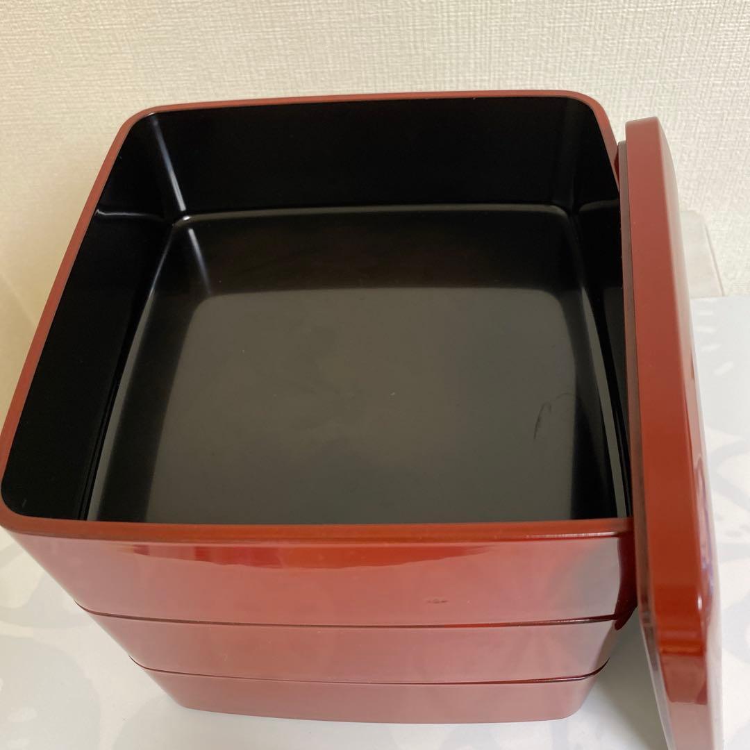 古代朱　重箱　漆器