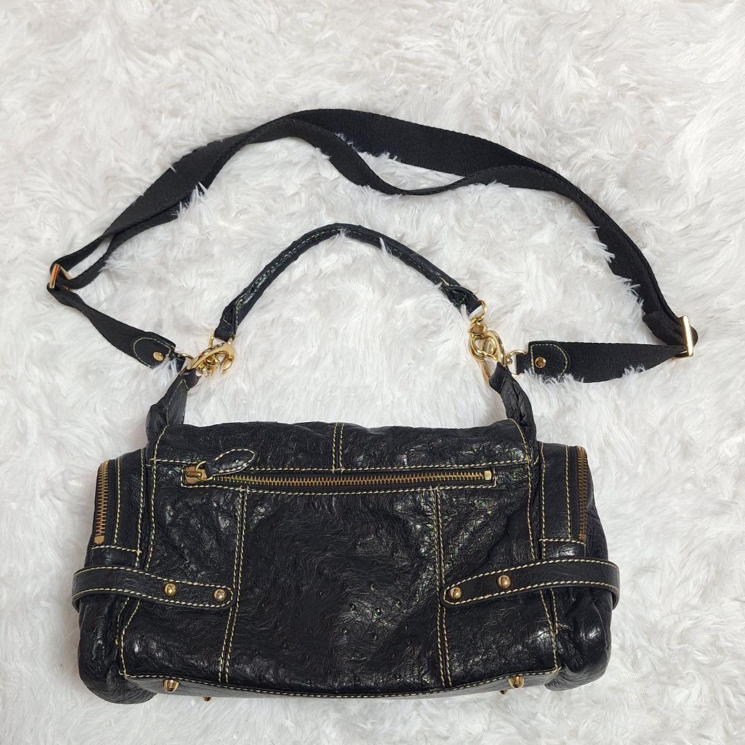 y2k grunge coquette 2way ショルダー バック ブラック