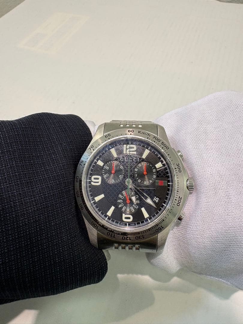 GUCCI 126.2 黒文字盤　クロノグラフ 腕時計