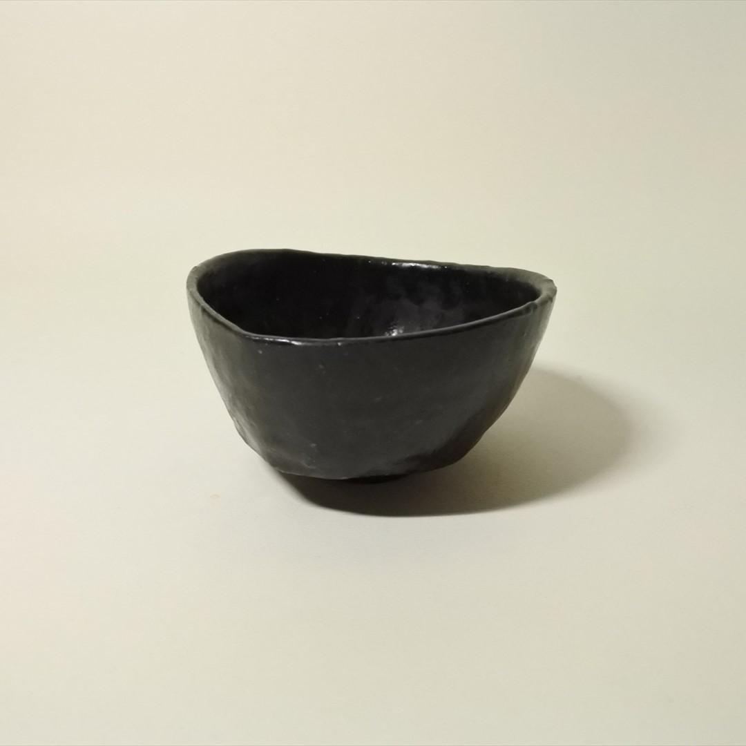 明治時代　黒茶碗　骨董品　アンティーク　茶道具 b