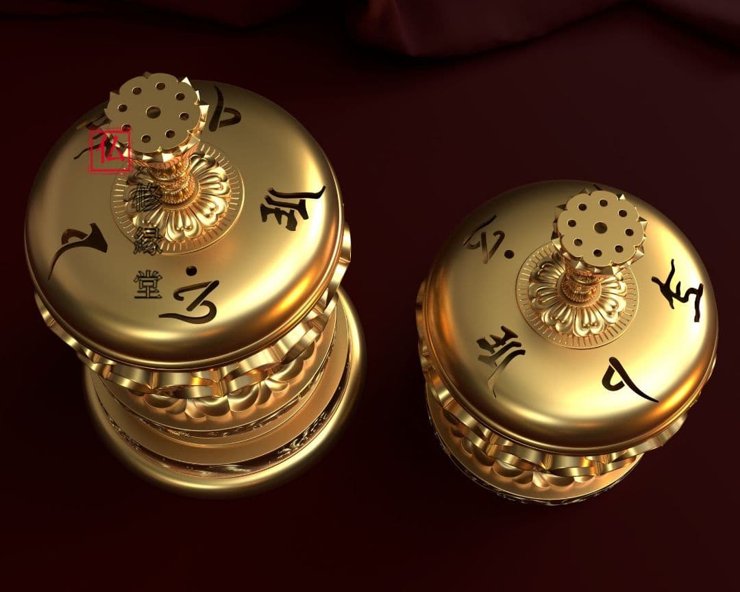 【修縁堂】密教法具 真言宗 法器 セイコー制作 大悲香炉一組