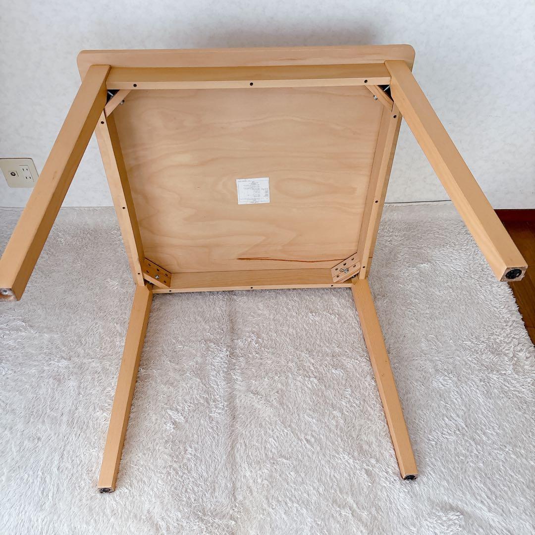 Ryosaku様リクエスト品】正方形 ダイニングテーブル 4人掛け ナチュラル