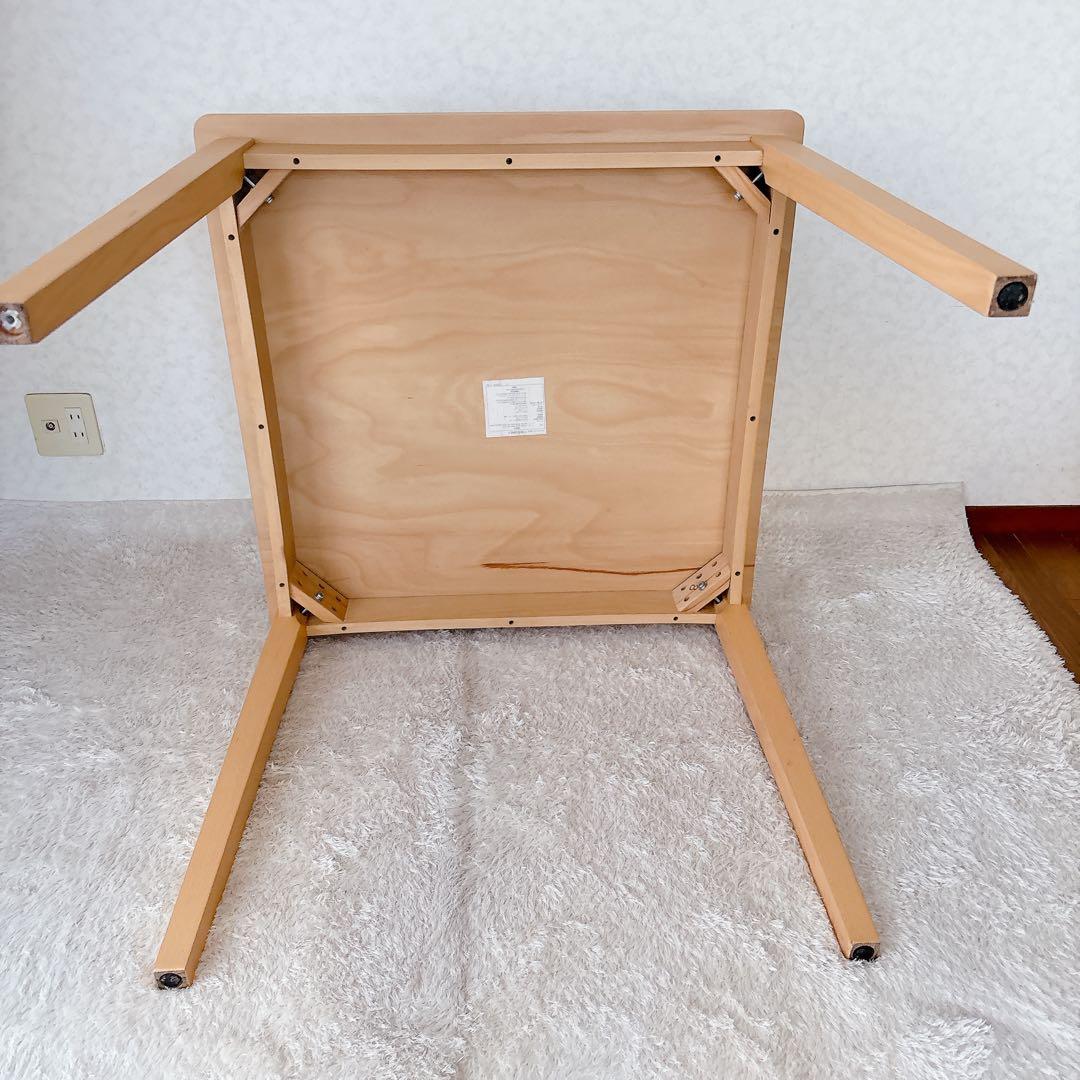 Ryosaku様リクエスト品】正方形 ダイニングテーブル 4人掛け ナチュラル