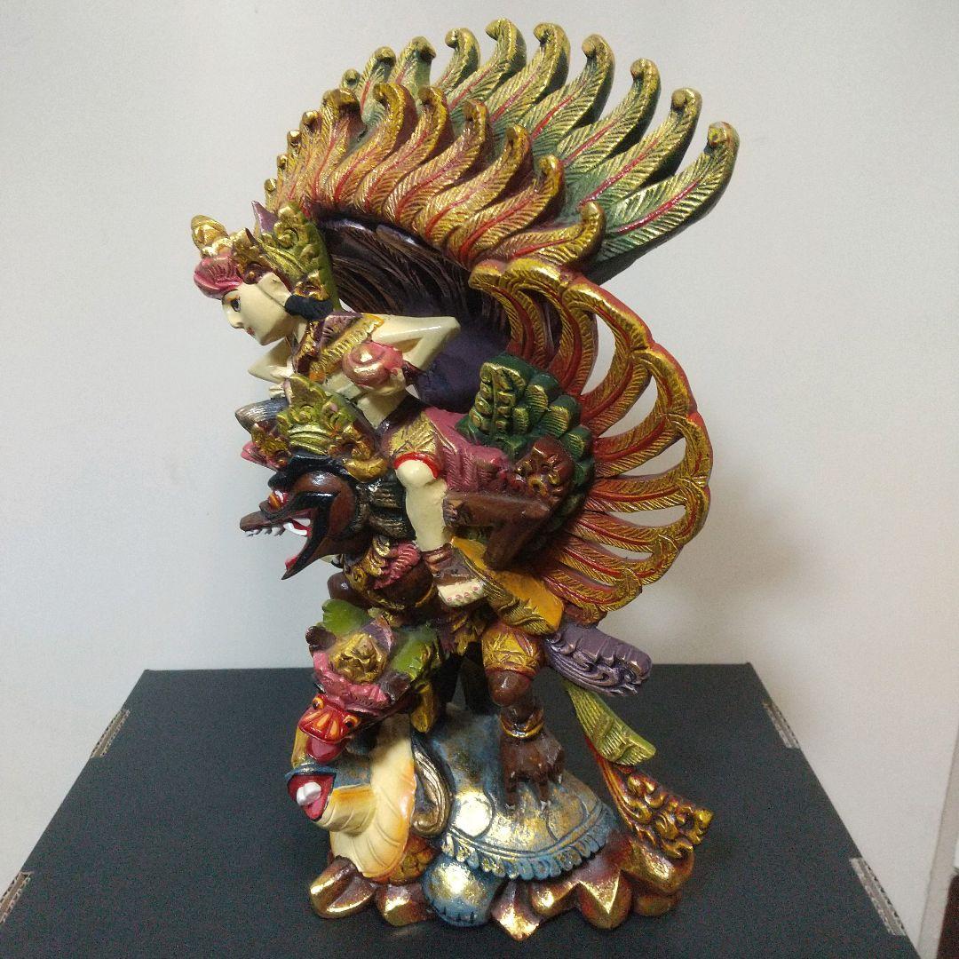 インドネシア バリ島 ヴィシュヌ神 ガルーダ像 木彫 木製 木工 伝統工芸