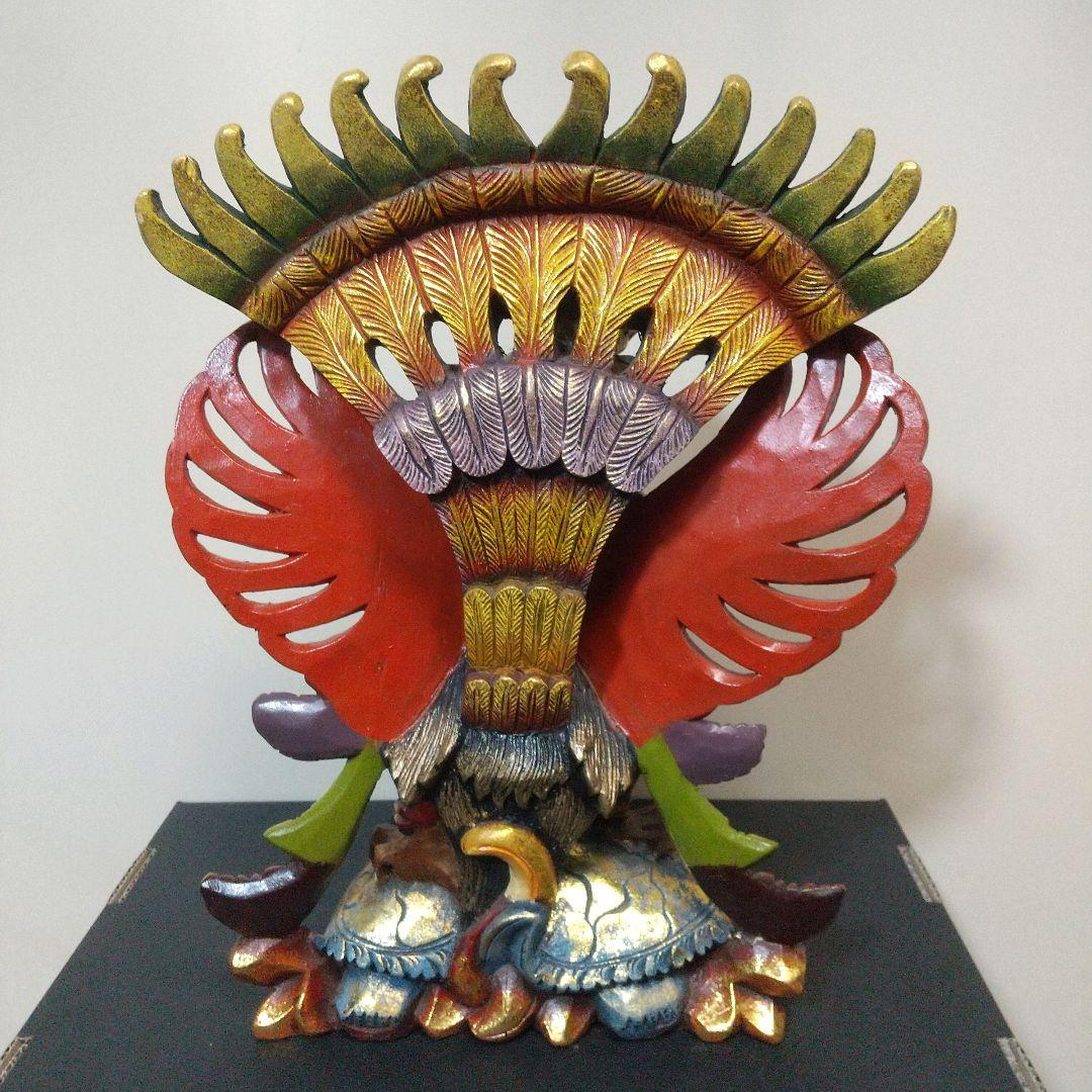 インドネシア バリ島 ヴィシュヌ神 ガルーダ像 木彫 木製 木工 伝統工芸
