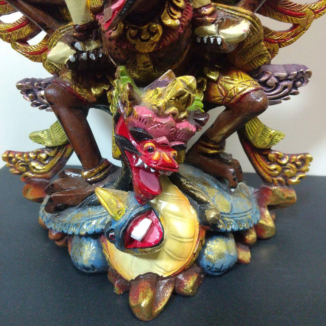 インドネシア バリ島 ヴィシュヌ神 ガルーダ像 木彫 木製 木工 伝統工芸