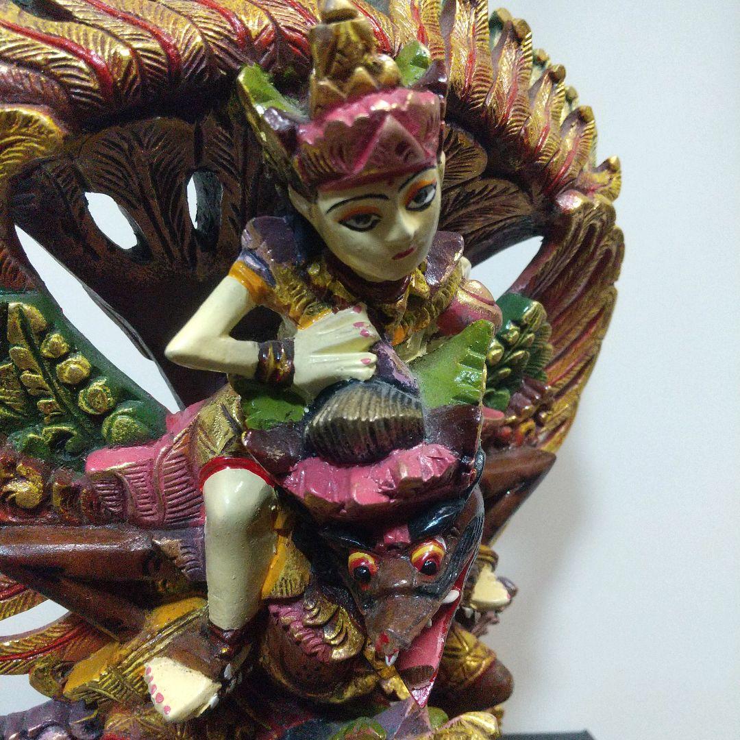 インドネシア バリ島 ヴィシュヌ神 ガルーダ像 木彫 木製 木工 伝統工芸
