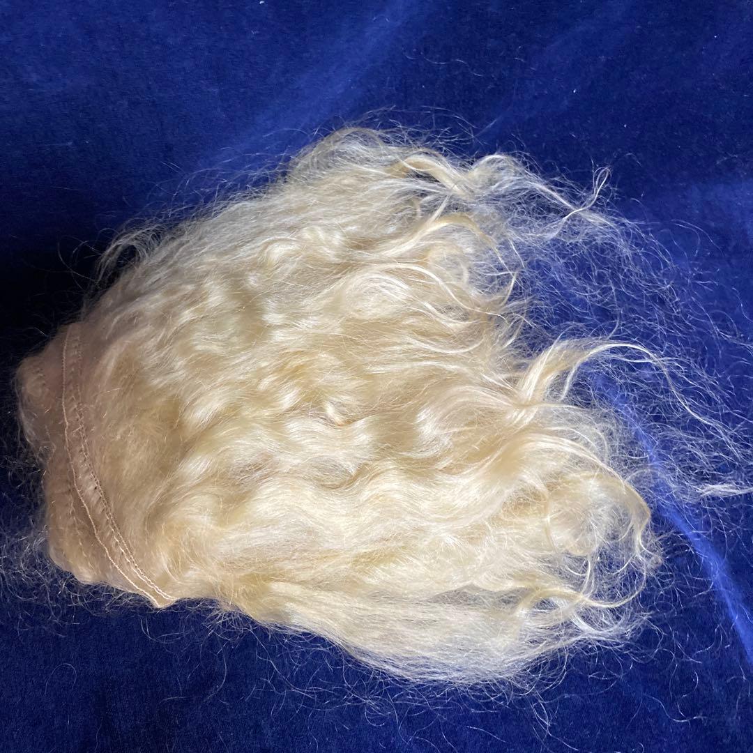 ビスクドール用モヘアロックウェフティング 180cm ブロンド