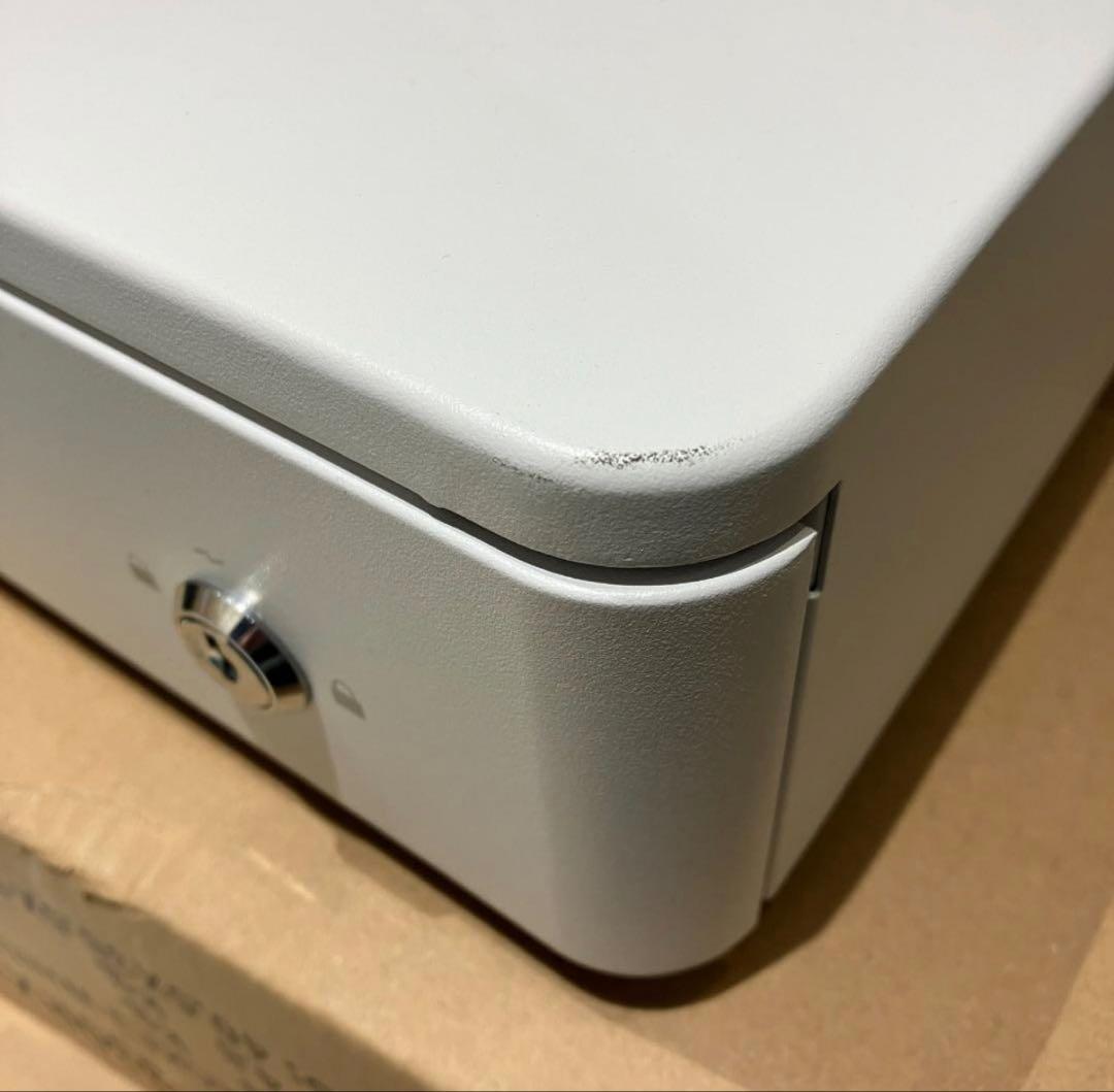 ナスコー 小型 手動式 キャッシュドロアー TC-330RXT ホワイト