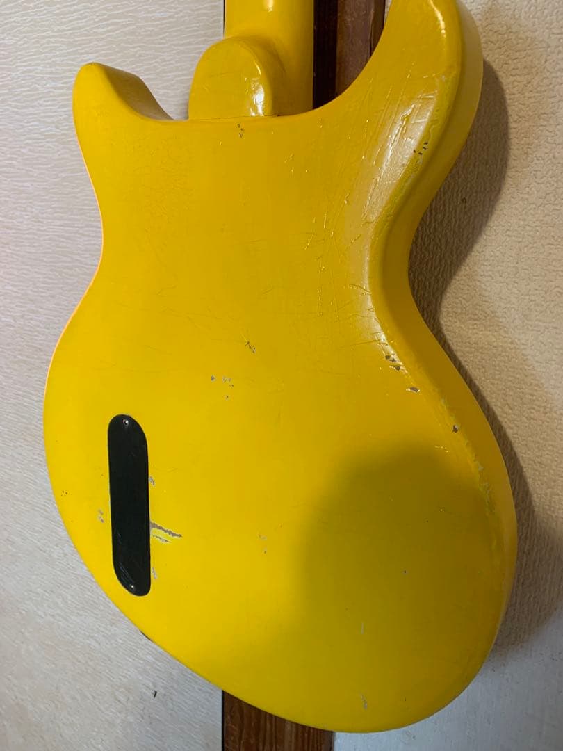 レスポールJr DC TVイエロー　ラッカー塗装　レリック