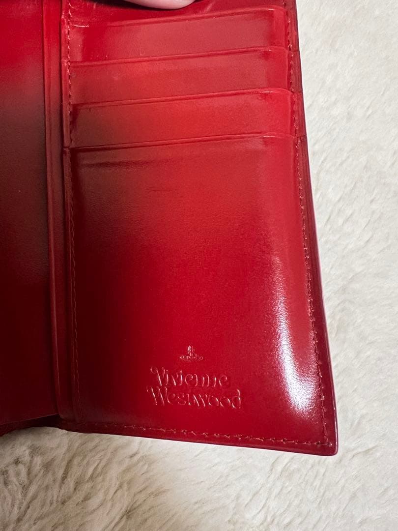 【Vivienne Westwood】黒 レザー 三つ折り財布