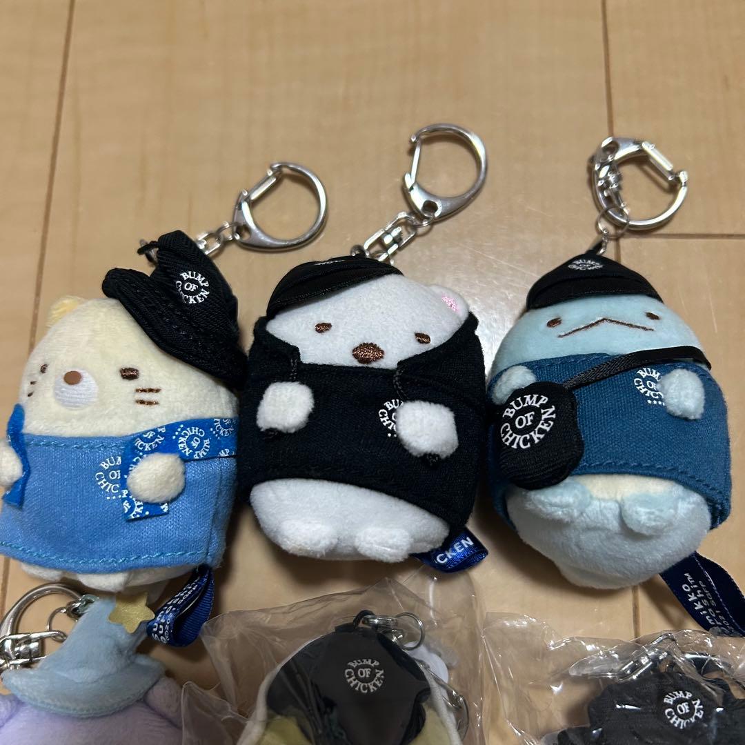 BUMP OF CHICKEN すみっコぐらし　ぶらさげぬいぐるみ　6体セット