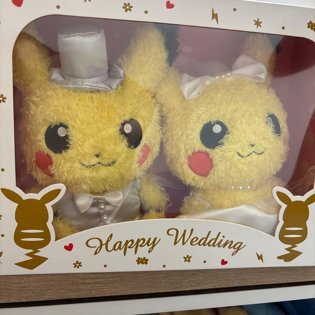 ピカチュウ ウェディングぬいぐるみセット BOX付き