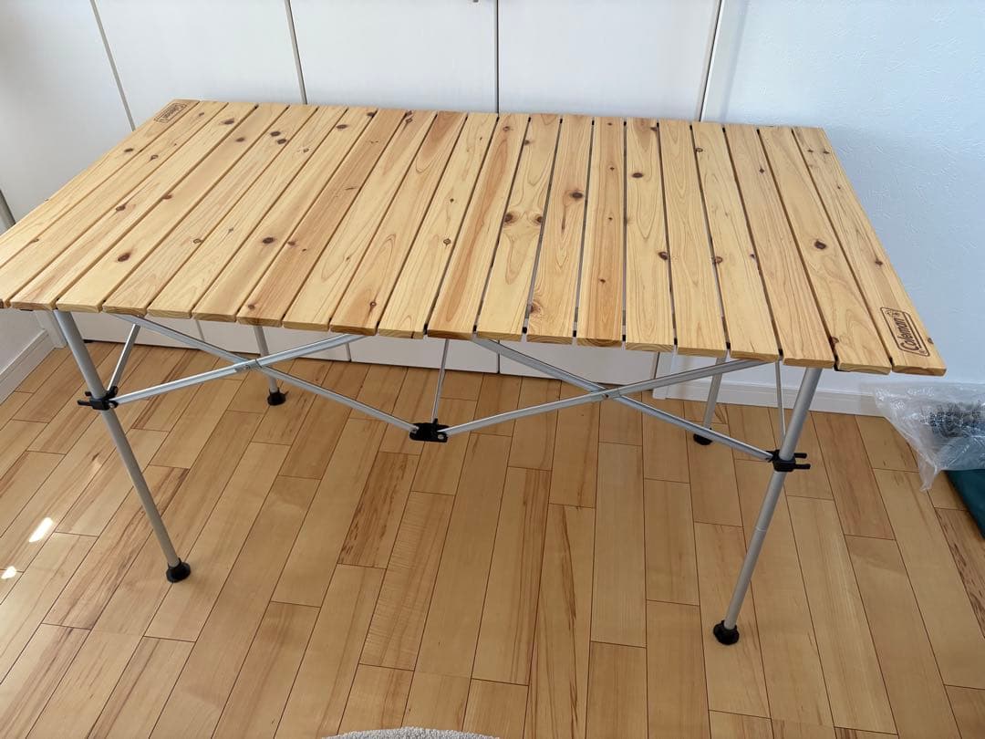 Coleman ナチュラルウッドロールテーブル110