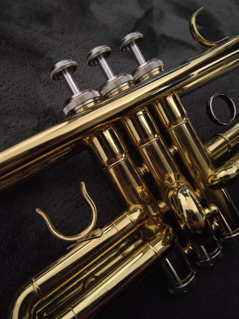ゴールド トランペット 3バルブ ケース付き