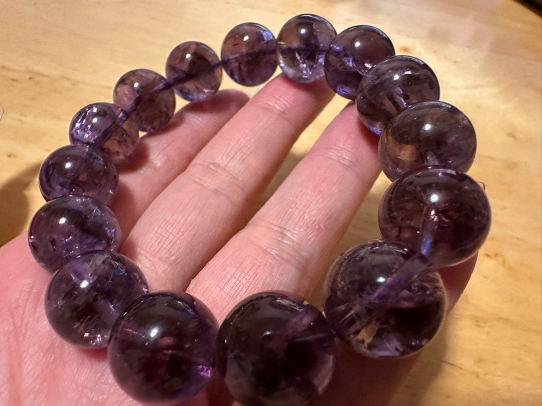 アメジスト ビーズブレスレット (マココム様