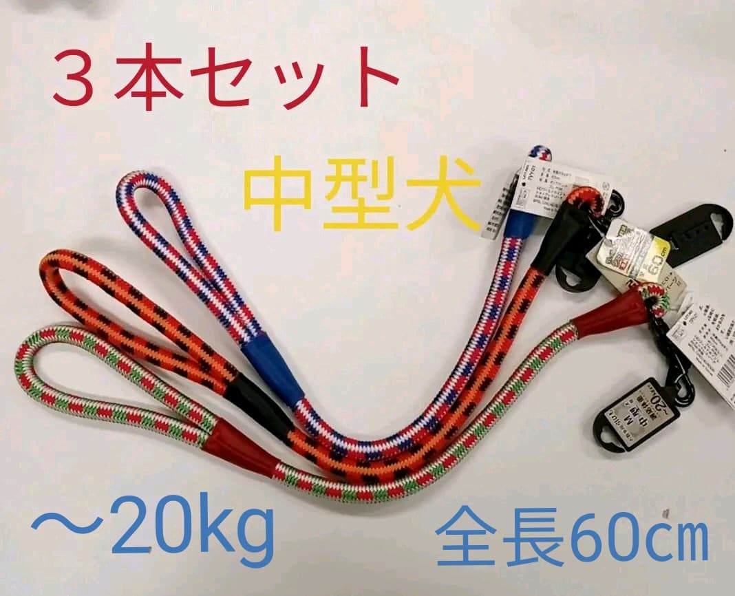 ショートリード　中型犬　～20kg 60㎝　引っ張り癖　安心ロック付き　しつけ