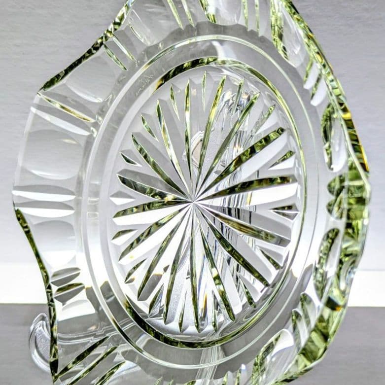 薩摩切子　藍色被せ皿・古式角皿 セット　【 薩摩びーどろ工芸 】