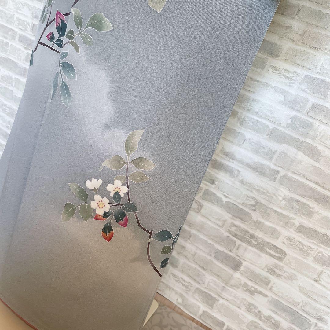 訪問着のみ　加賀友禅　虫喰い　空に伸びる桜　南克治　入学式　卒業式　P2