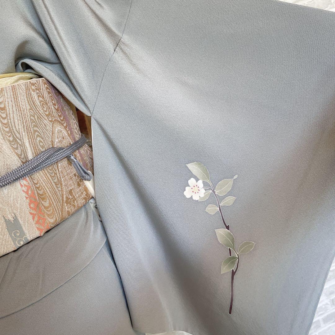 訪問着のみ　加賀友禅　虫喰い　空に伸びる桜　南克治　入学式　卒業式　P2