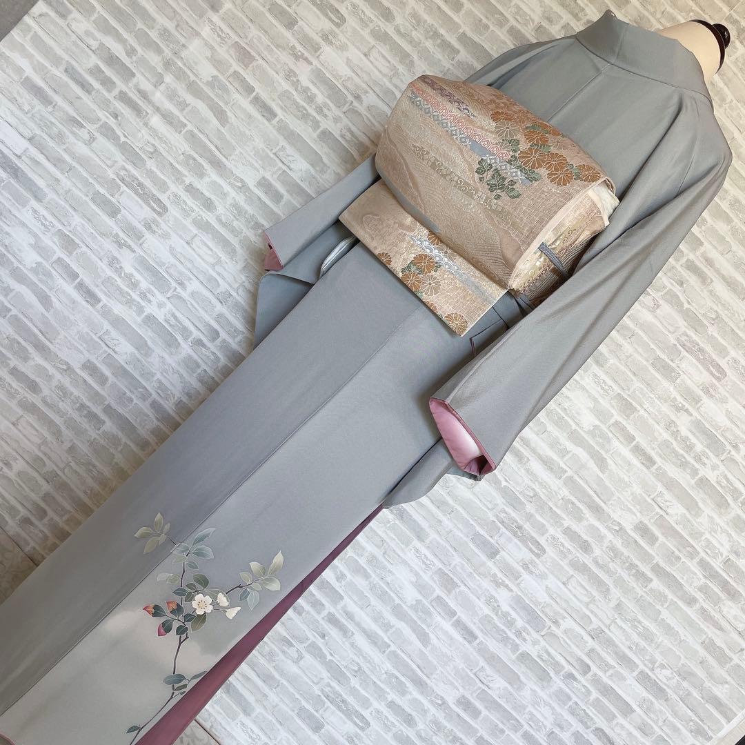 訪問着のみ　加賀友禅　虫喰い　空に伸びる桜　南克治　入学式　卒業式　P2