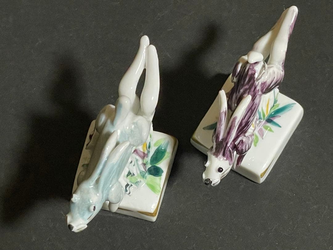 マイセン オーナメント『うさぎ』干支シリーズ 兎 フィギュリン　2個セット