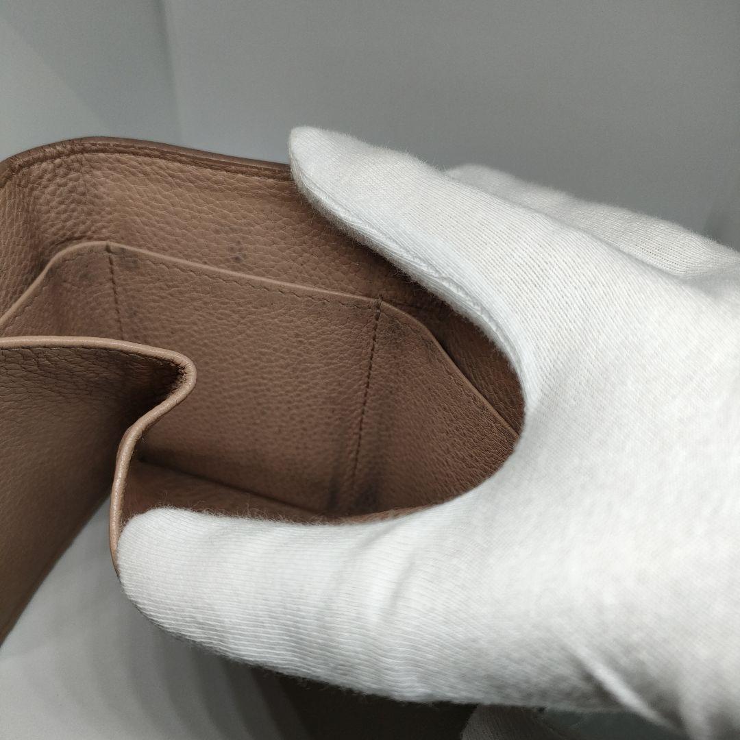 PRADAコンパクト２つ折り財布　プラダ折財布ピンクベージュ