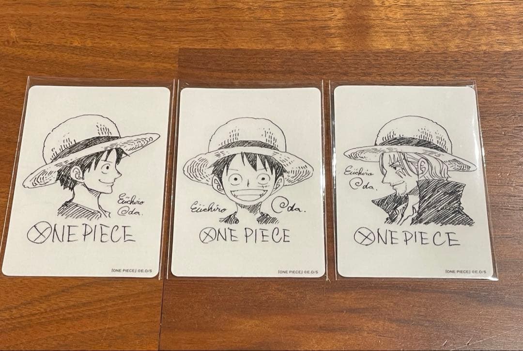 ワンピース ナツコミ 2022 ダブルステッカー 尾田栄一郎 サイン ルフィ