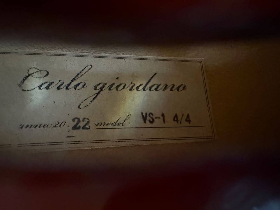 カルロジョルダーノ　バイオリン　VS-1　4/4