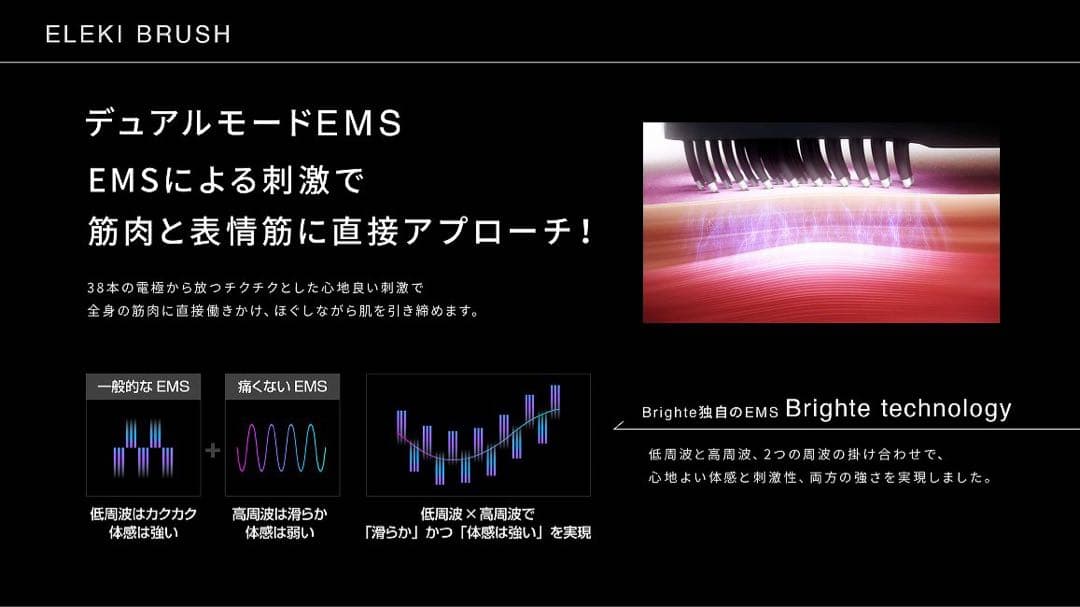 最安‼️新品未開封‼️ブライト　エレキブラシ❤️ブラシ型美顔器　ELEKI BRUSH