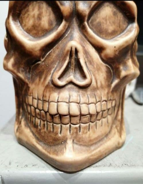 極美品　スカル　ドクロ　ビンテージ　ドイツ　ビアステイン　置物　マグカップ　2