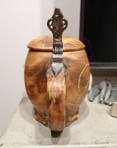 極美品　スカル　ドクロ　ビンテージ　ドイツ　ビアステイン　置物　マグカップ　2