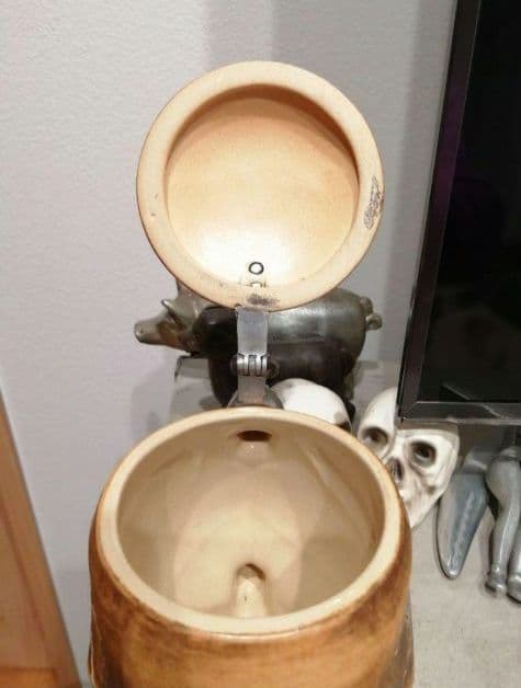 極美品　スカル　ドクロ　ビンテージ　ドイツ　ビアステイン　置物　マグカップ　2