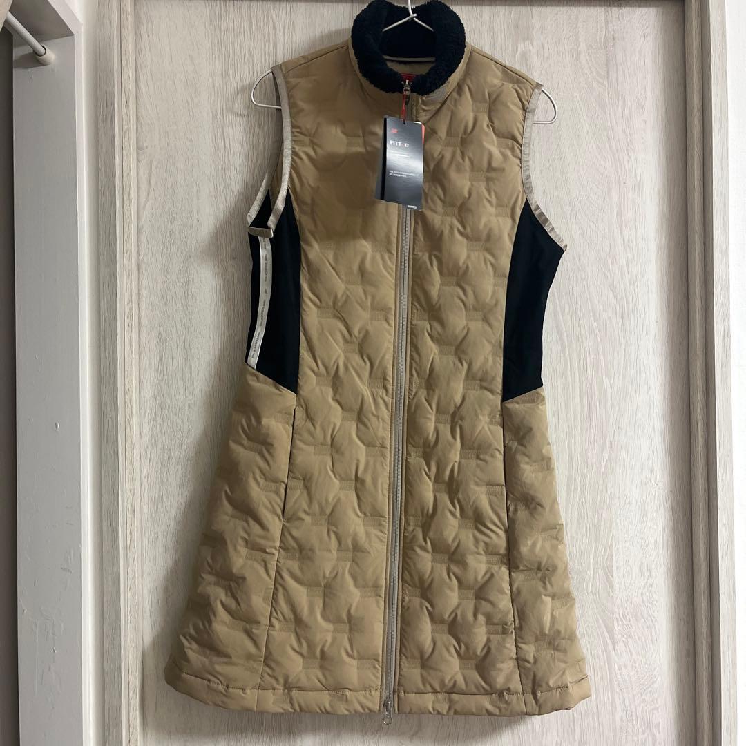 【新品】ニューバランスゴルフ ダウンワンピース ベージュサイズ1 （M）